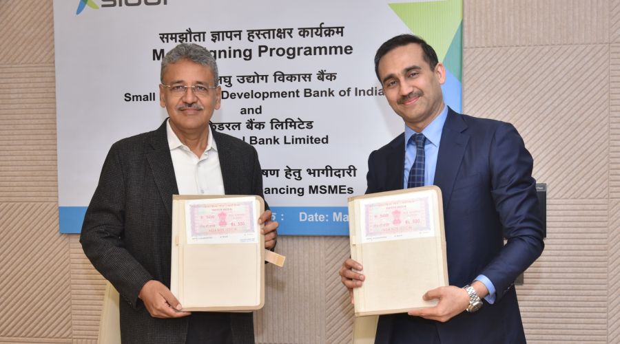 SIDBI signs MoU with The Federal Bank Limited to Strengthen MSME financing